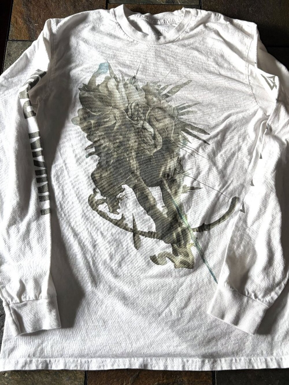 Linkin Park rare LP Stag white long sleeve graphic tee, M